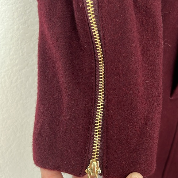 Guess Asymmetrical Wool Blend Coat Size Medium - Picture 10 of 12